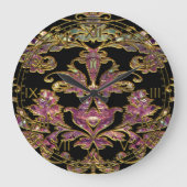 Chambault Akros Damask Große Wanduhr (Vorderseite)