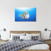 Chambered Nautilus (Nautilus pompilius), Große Bar Leinwanddruck (Insitu (Schlafzimmer))
