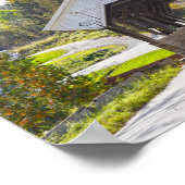 Chamberlin Mill Covered Bridge, Lyndon, Vermont Poster (Ecke)