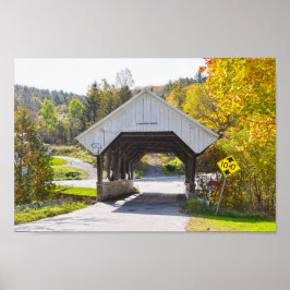 Chamberlin Mill Covered Bridge, Lyndon, Vermont Poster