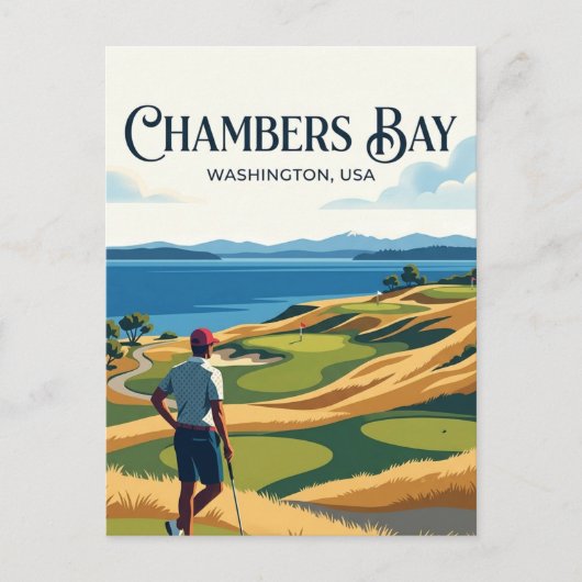 Chambers Bay USA Postkarte (Vorderseite)