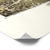 Chambersburg, PA - Panoramakarte - 1894 Poster (Ecke)