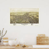 Chambersburg, PA - Panoramakarte - 1894 Poster (Küche)