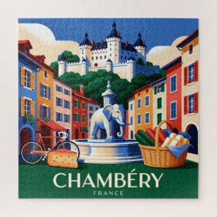 Chambéry Frankreich Alpen Stadt Reise Puzzle