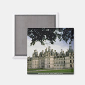 Chambord Castle, Loire Valley, Frankreich Magnet (Vorderseite/Rückseite)