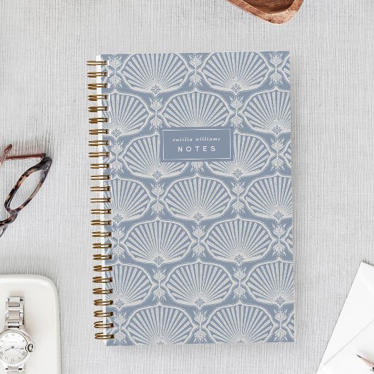 Chambray Blau | Personalisierte Deco Fans Notizblock