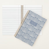 Chambray Blau | Personalisierte Deco Fans Notizblock (Innen)