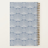 Chambray Blau | Personalisierte Deco Fans Notizblock (Rückseite)