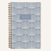 Chambray Blau | Personalisierte Deco Fans Notizblock (Vorderseite)