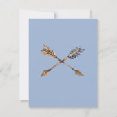 Chambray Boho BabyShower Einladung (Rückseite)