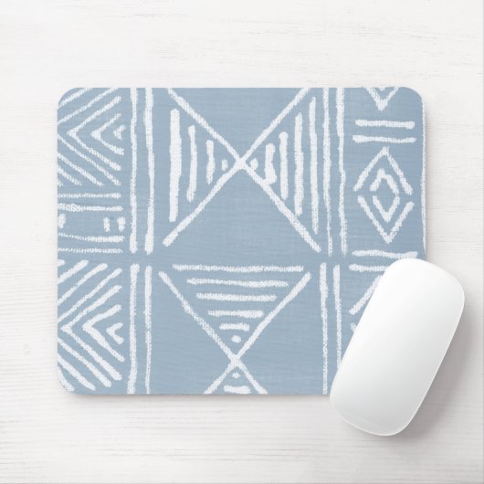 Chambray Mud Cloth Mouse Pad Mousepad (Mit Mouse)