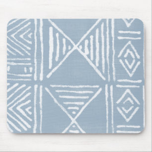 Chambray Mud Cloth Mouse Pad Mousepad