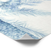 Chambray Palms II Poster (Ecke)