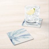 Chambray Palms II Rechteckiger Pappuntersetzer (Vor Ort)