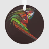 Chameleon Abstrakt Art Acrylic Circle Ornament (Rückseite)