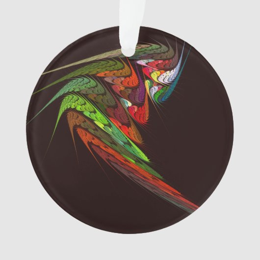 Chameleon Abstrakt Art Acrylic Circle Ornament (Vorderseite)