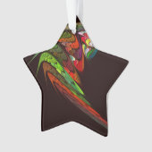 Chameleon Abstrakt Art Acrylic Star Ornament (Vorderseite)