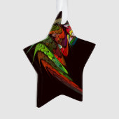 Chameleon Abstrakt Art Acrylic Star Ornament (Vorderseite)