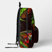 Chameleon Abstrakt Art Bedruckter Rucksack (Links)