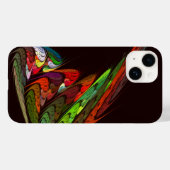 Chameleon Abstrakt Art Case-Mate iPhone Hülle (Rückseite (Horizontal))