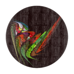 Chameleon Abstrakt Art Circle Schneidebrett
