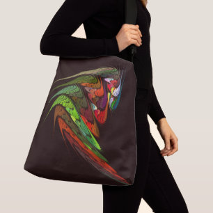 Chameleon Abstrakt Art Cross Body Tragetaschen Mit Langen Trägern