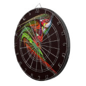 Chameleon Abstrakt Art Dartscheibe (Vorderseite rechts)