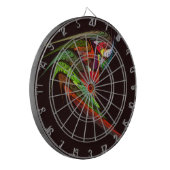 Chameleon Abstrakt Art Dartscheibe (Vorderseite Links)