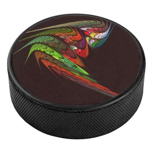 Chameleon Abstrakt Art Eishockey Puck (3/4)