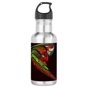 Chameleon Abstrakt Art Flasche Edelstahlflasche