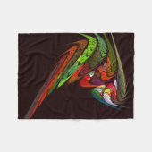 Chameleon Abstrakt Art Fleecedecke (Vorderseite (Horizontal))