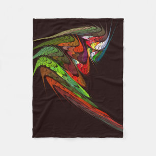 Chameleon Abstrakt Art Fleecedecke