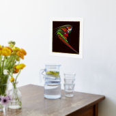 Chameleon Abstrakt Art Foliendrucke (Ablage(Küche))