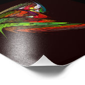 Chameleon Abstrakt Art Foto drucken (Ecke)