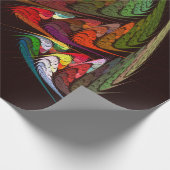 Chameleon Abstrakt Art Geschenkpapier (Ecke)