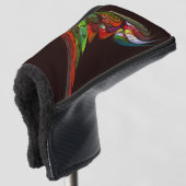 Chameleon Abstrakt Art Golf Headcover (3/4 Vorderseite)