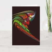 Chameleon Abstrakt Art Grußkarte