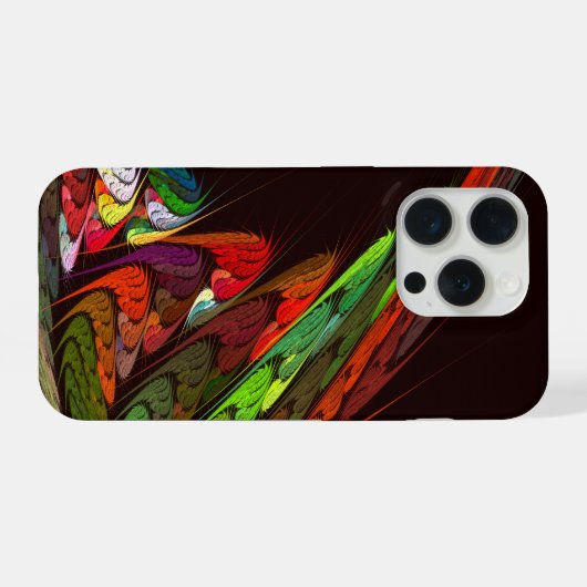 Chameleon Abstrakt Art iPhone Hülle (Rückseite (Horizontal))