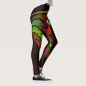 Chameleon Abstrakt Art Leggings (Rechts)