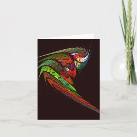 Chameleon Abstrakt Art Note Card Karte (Vorderseite)