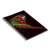 Chameleon Abstrakt Art Notebook Notizblock (Rechte Seite)
