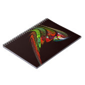Chameleon Abstrakt Art Notebook Notizblock (Linke Seite)