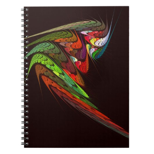 Chameleon Abstrakt Art Notebook Notizblock (Vorderseite)