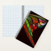 Chameleon Abstrakt Art Notizblock (Innen)