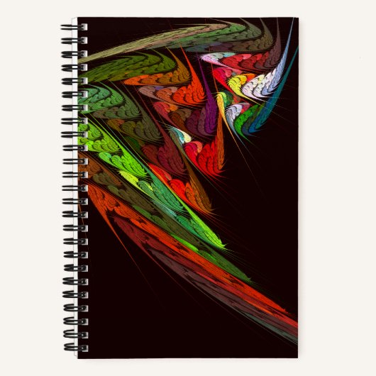 Chameleon Abstrakt Art Notizblock (Vorderseite)