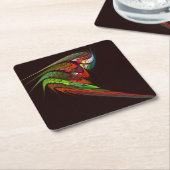 Chameleon Abstrakt Art Rechteckiger Pappuntersetzer (angewinkelt)