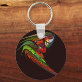 Chameleon Abstrakt Art Schlüsselanhänger (Vorderseite)