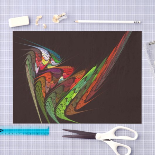 Chameleon Abstrakt Art Seidenpapier (Handwerk)