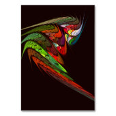 Chameleon Abstrakt Art Table Card Tischnummer (Rückseite)