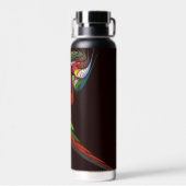 Chameleon Abstrakt Art Trinkflasche (Rückseite)